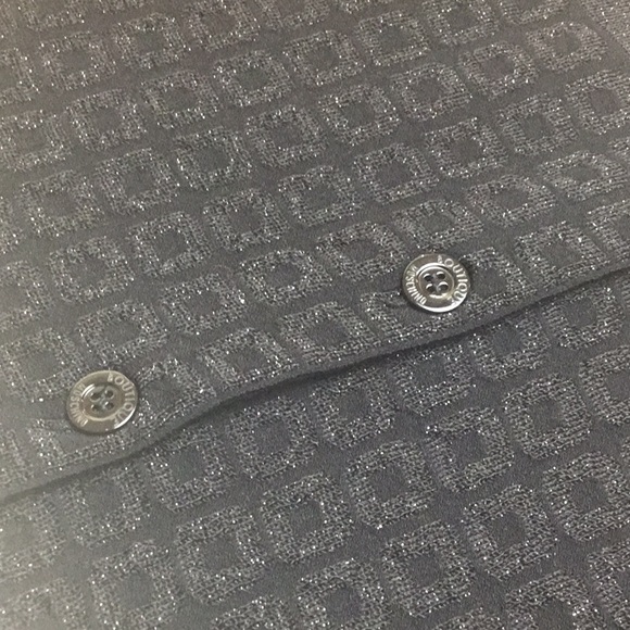 Boutique Moschino Black & Cream Knit Button-Down Dress | Long Sleeve | Size 4 - Picture 16 of 16